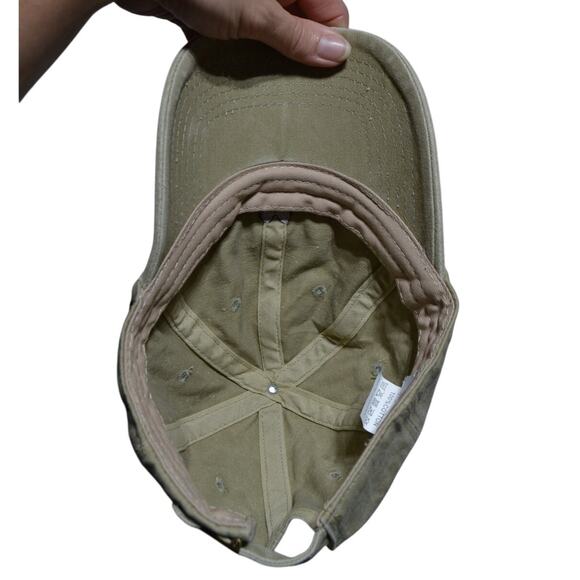 Atticus Poetry Hat Beige Cotton Embroidered Snapback Hat - Picture 5 of 6